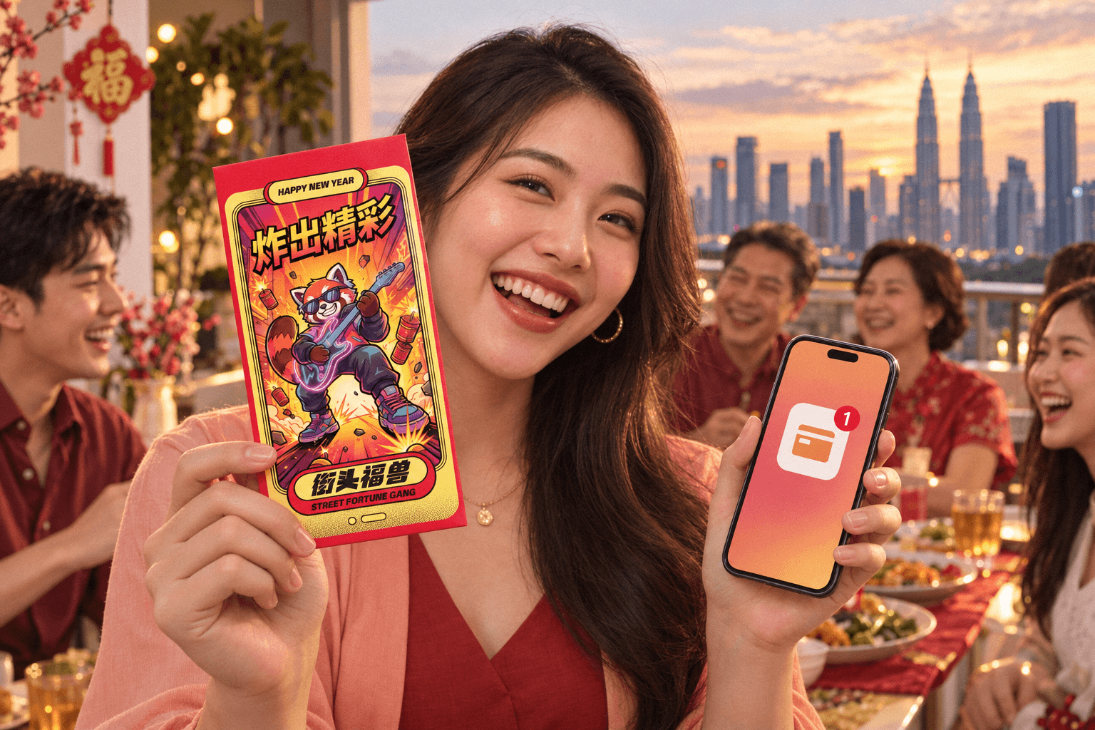 Digital red envelopes and printed ang pow, and what each one is for